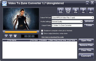 iWellsoft Video to Zune Converter screenshot